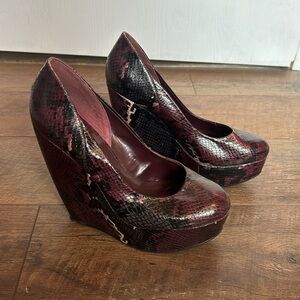 Aldo wedge heels, genuine leather. Size 6.5.